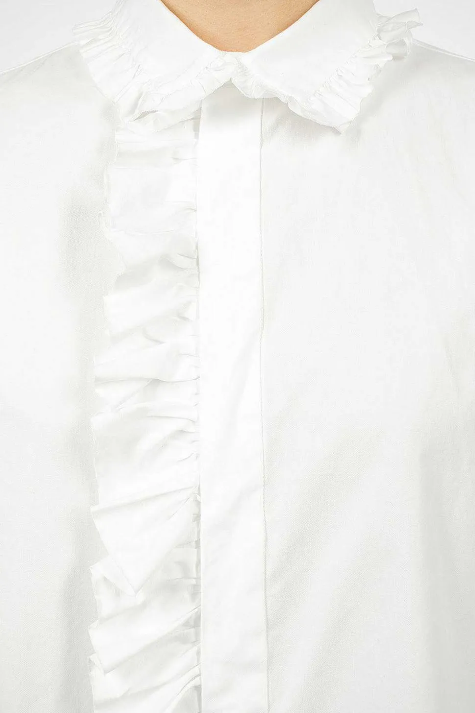 Bishop Sleeve Shirt White