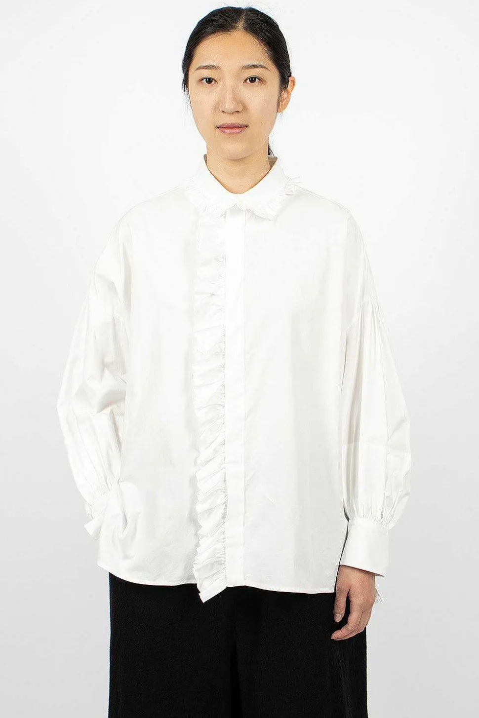 Bishop Sleeve Shirt White