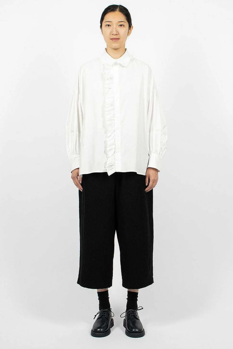 Bishop Sleeve Shirt White