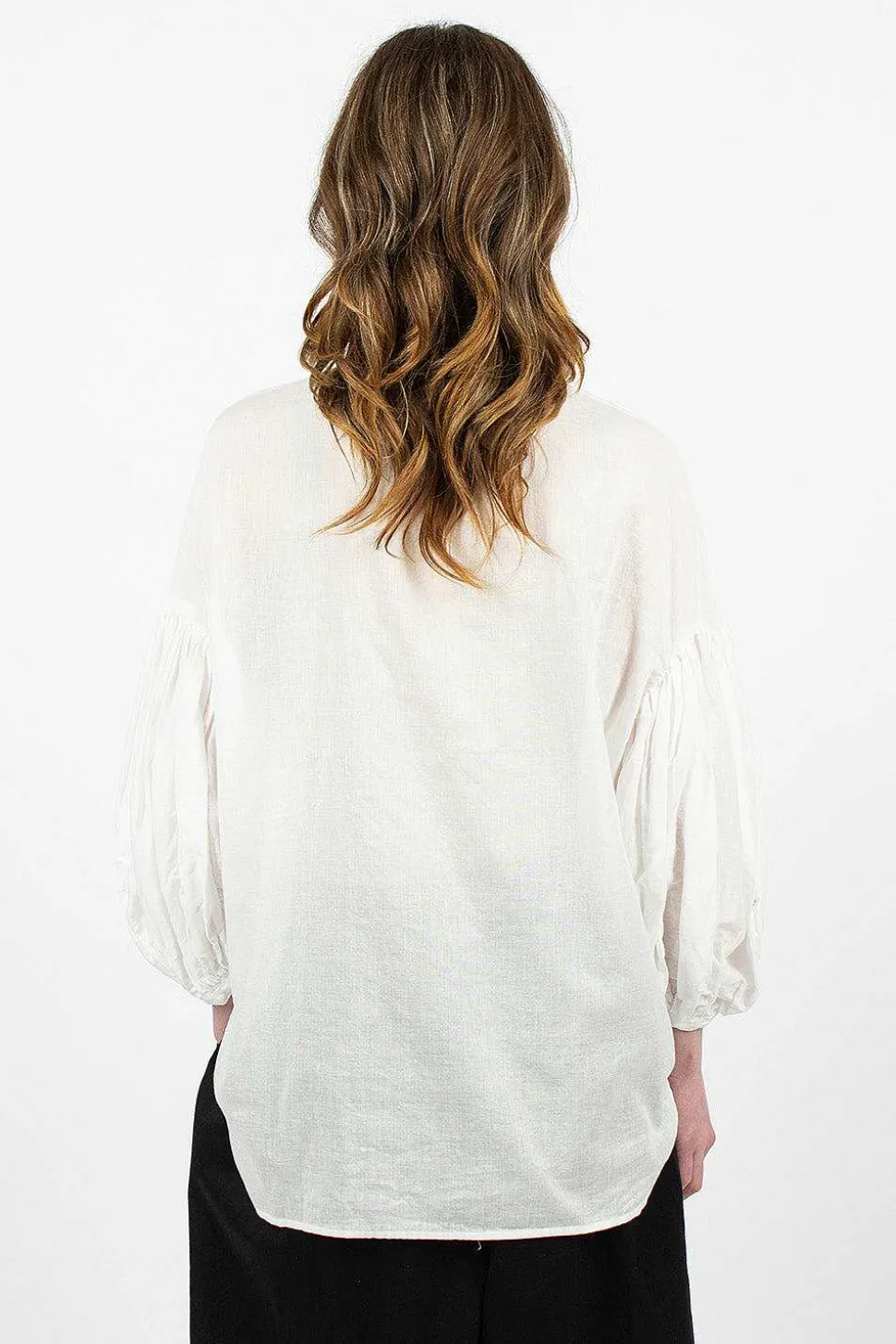 Bouffant Shirt White