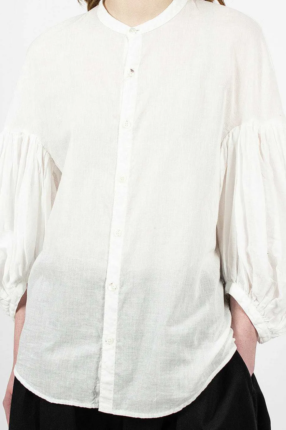 Bouffant Shirt White