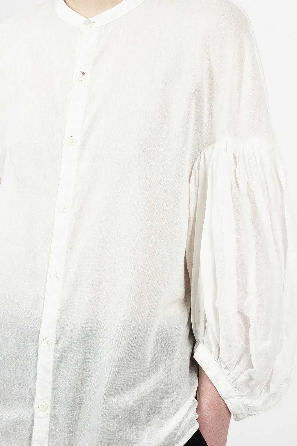 Bouffant Shirt White