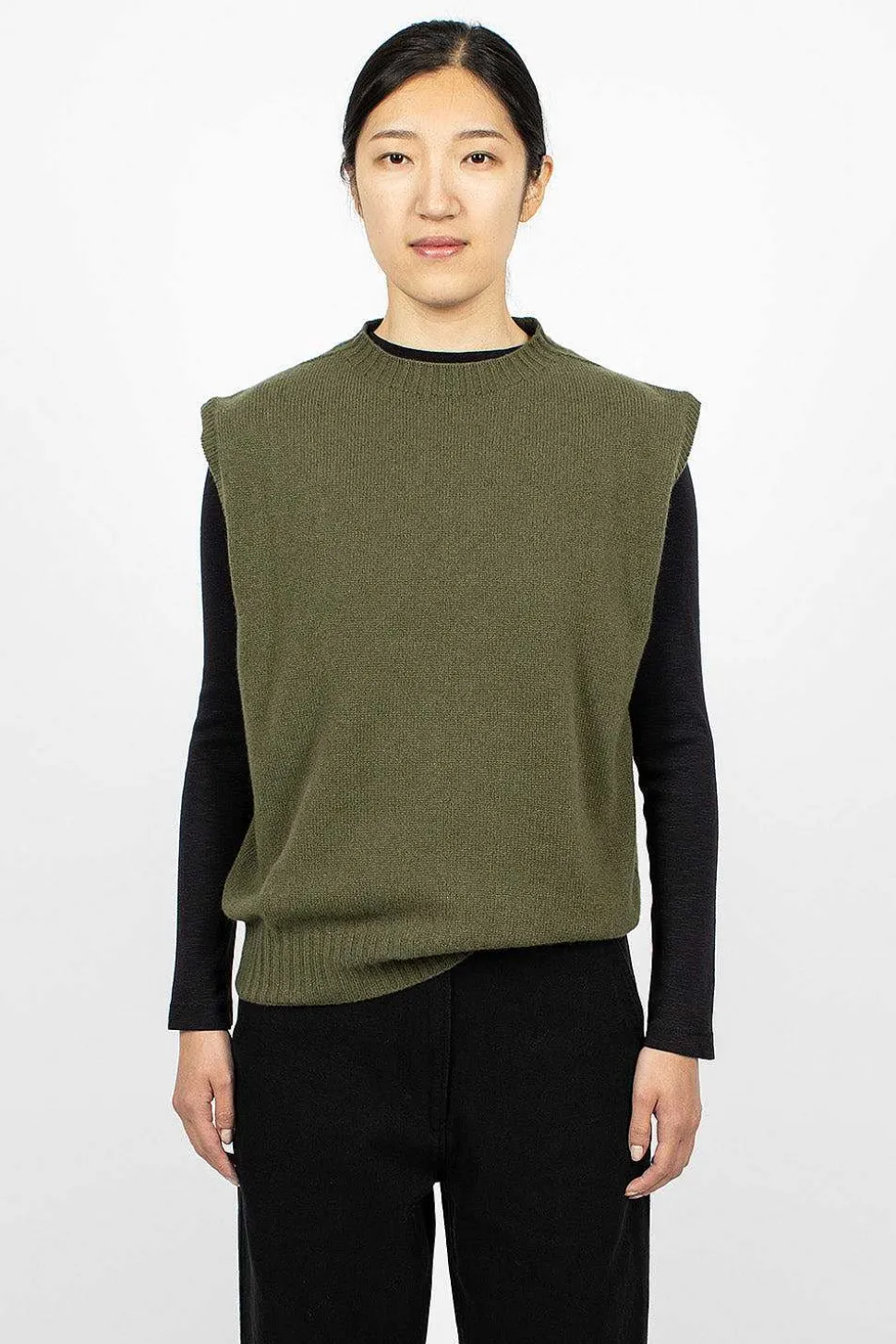 Boxy Slipover Khaki