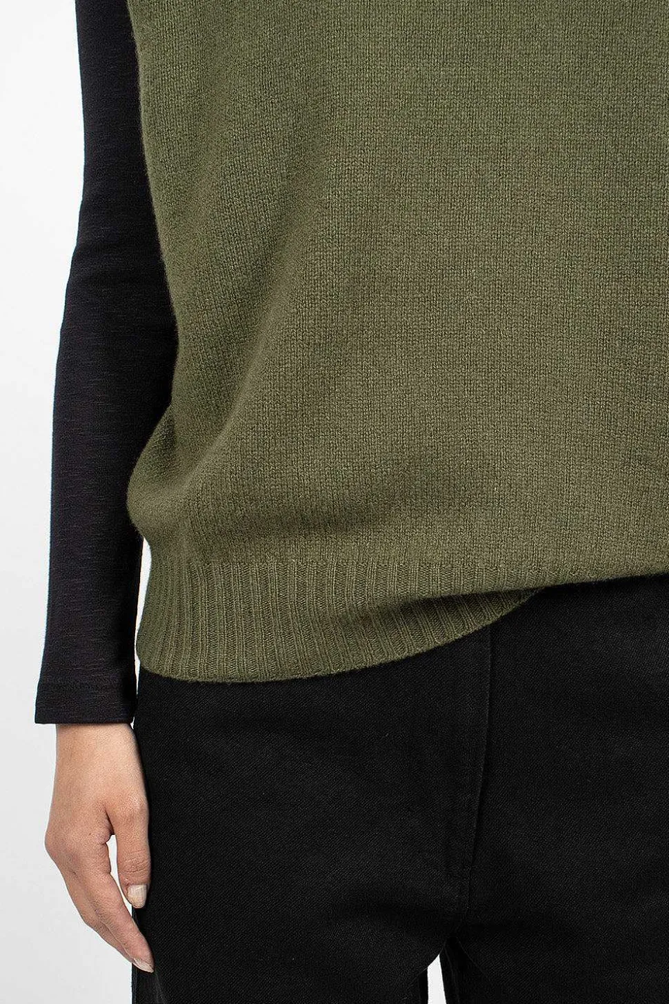 Boxy Slipover Khaki