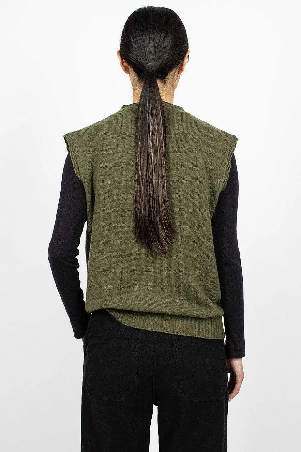 Boxy Slipover Khaki