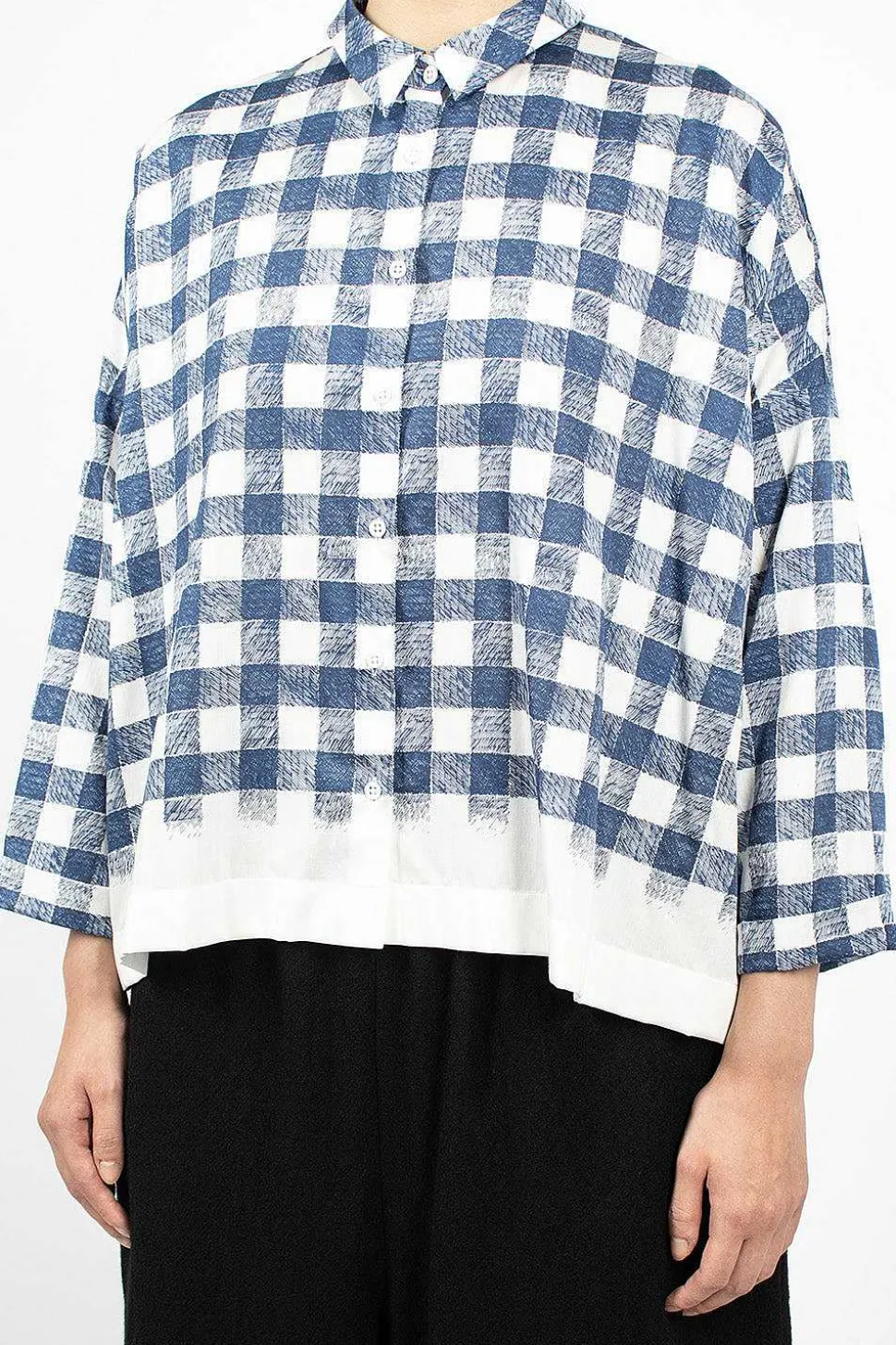 Brigitte Shirt Navy/White