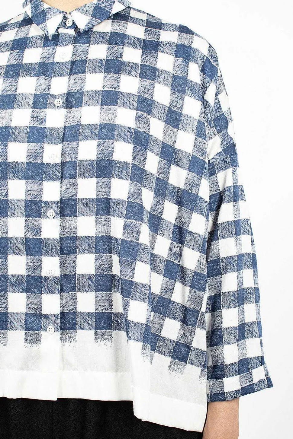 Brigitte Shirt Navy/White