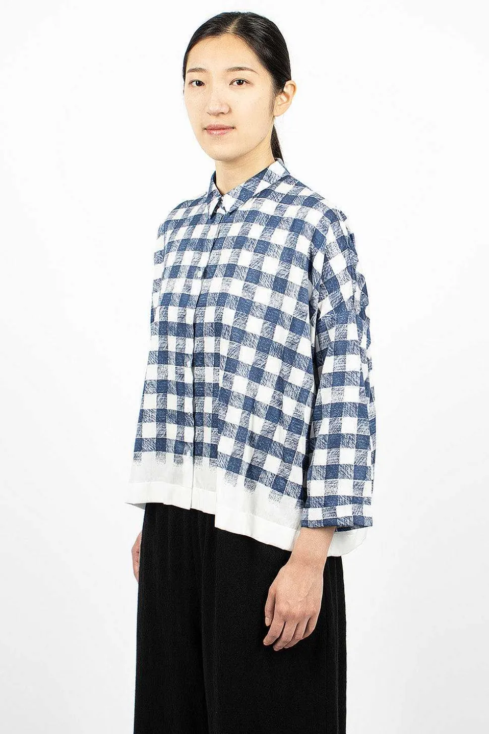 Brigitte Shirt Navy/White