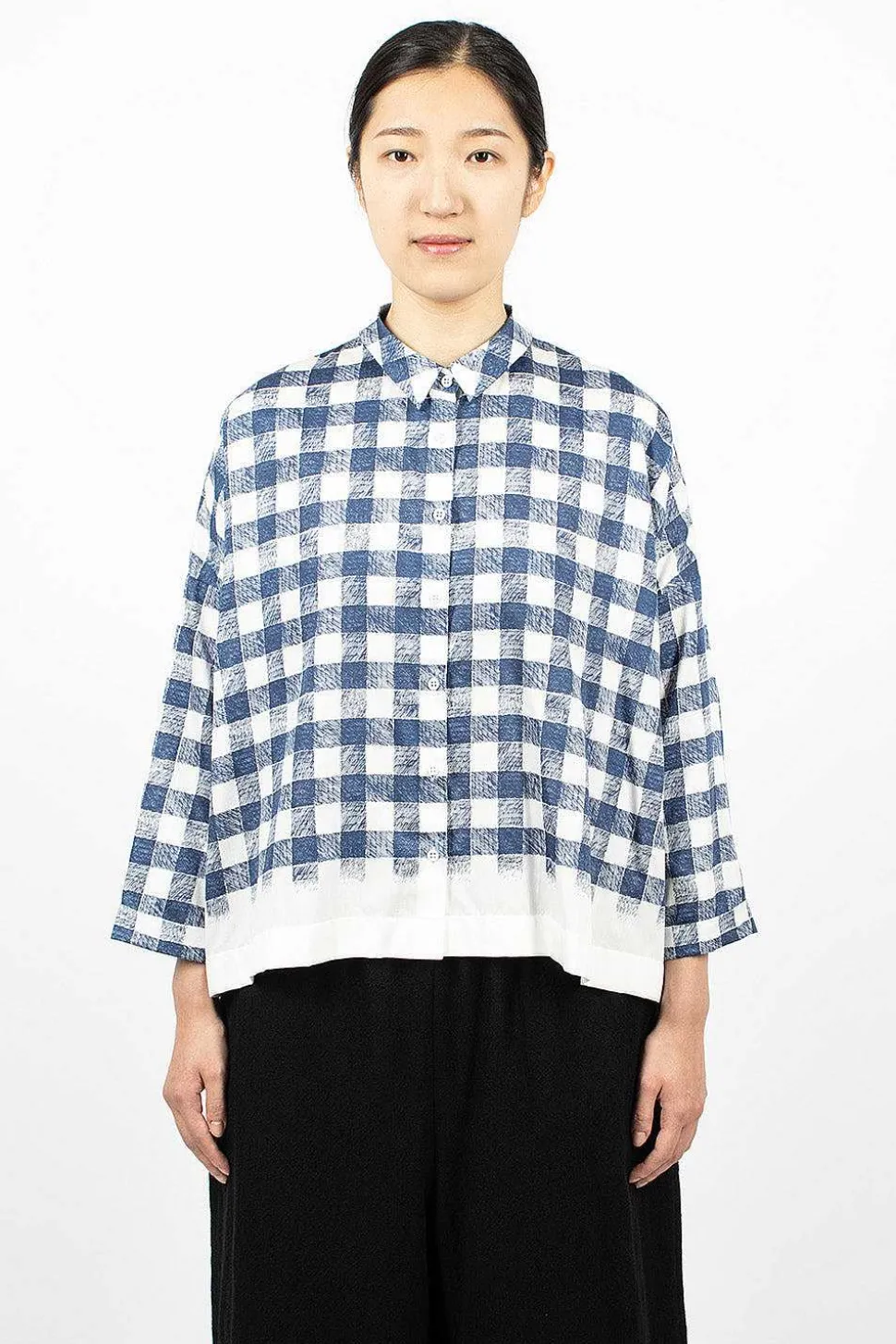 Brigitte Shirt Navy/White
