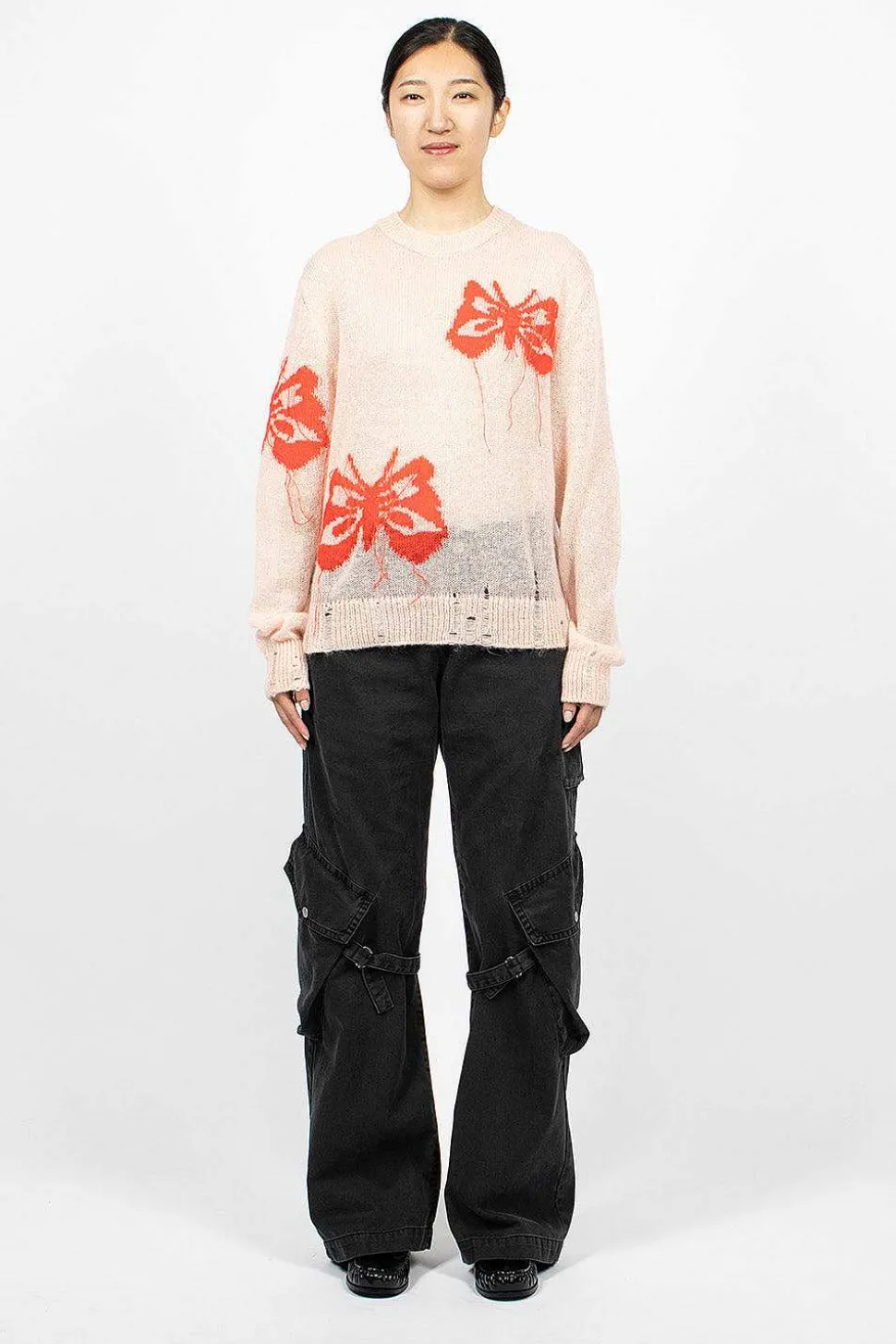 Butterfly Knit Jumper Pink
