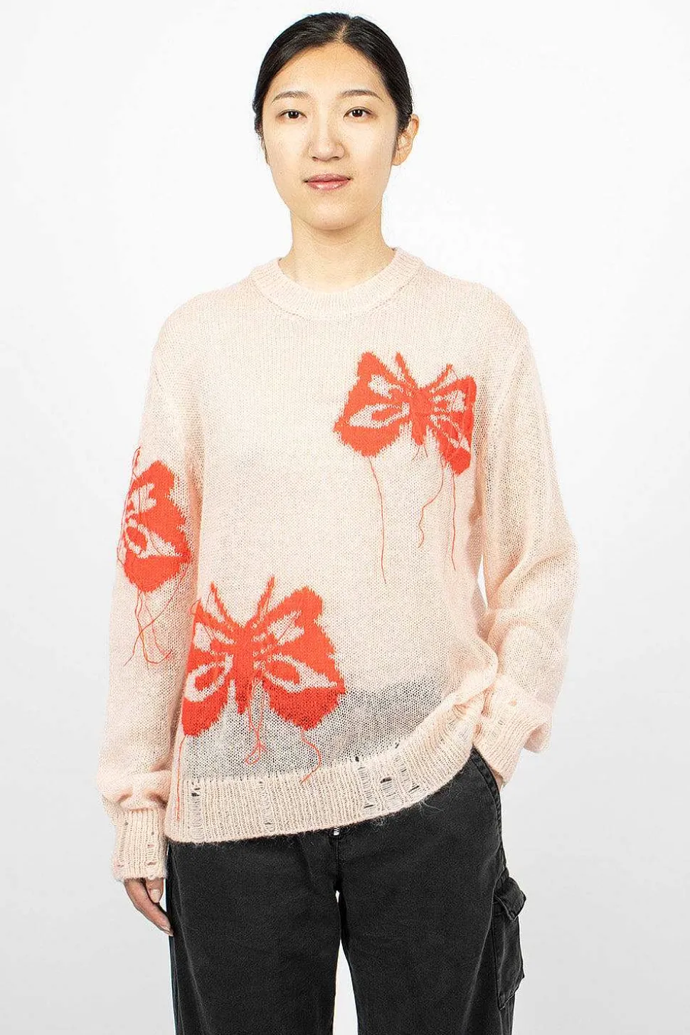 Butterfly Knit Jumper Pink
