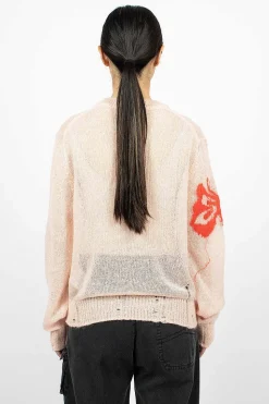 Butterfly Knit Jumper Pink