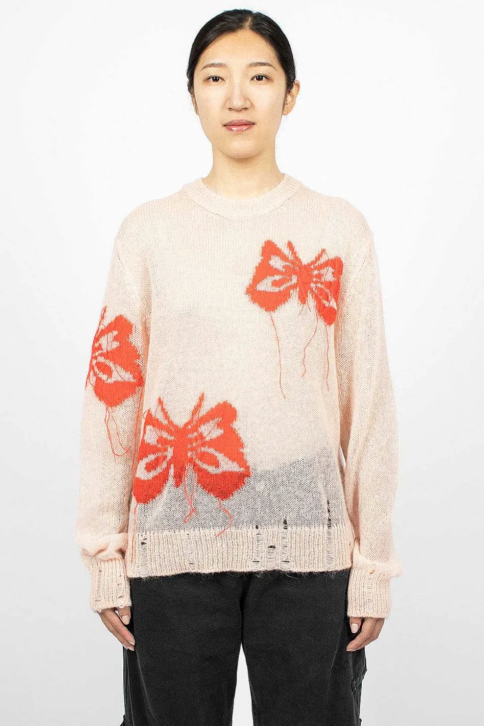 Butterfly Knit Jumper Pink