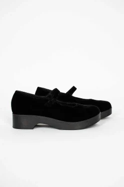 Button Ballerina Clog Black