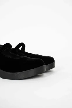 Button Ballerina Clog Black