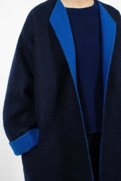 Cabaret Coat Navy/Royal Blue