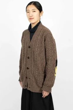 Cable Knit Cardigan Moca Brown