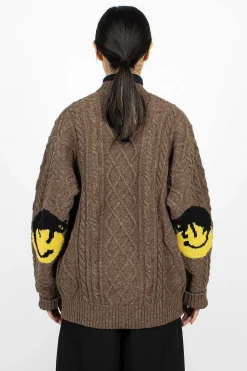 Cable Knit Cardigan Moca Brown