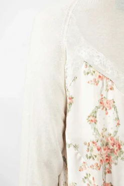 Caped V-Neck Sweater