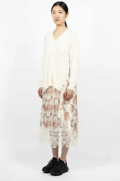 Caped V-Neck Sweater