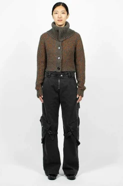 Cargo Trousers Washed Black