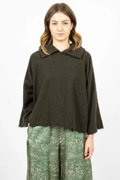 Cashmere Check Top Green/Tortoise
