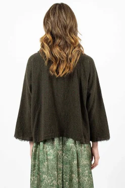 Cashmere Check Top Green/Tortoise