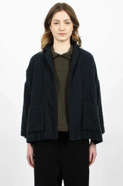 Cashmere Jacket Green Blue Check