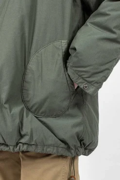 Chamdo Garment Dyed Short Robe Olive