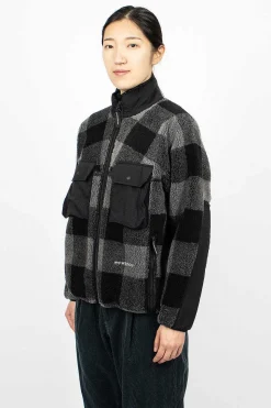 Check Boa Jacket Grey