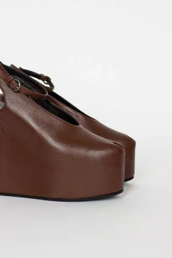 Chocolate Brown Heeled Sandal