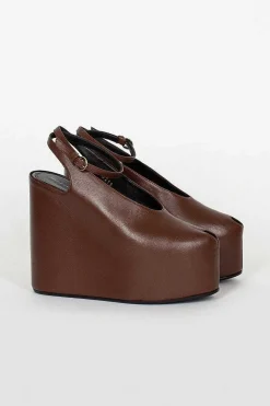 Chocolate Brown Heeled Sandal
