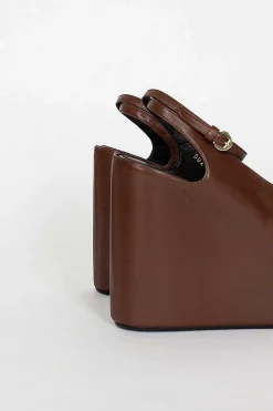 Chocolate Brown Heeled Sandal