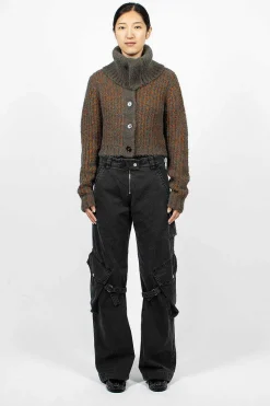 Chunky Cardigan Rust/Multi