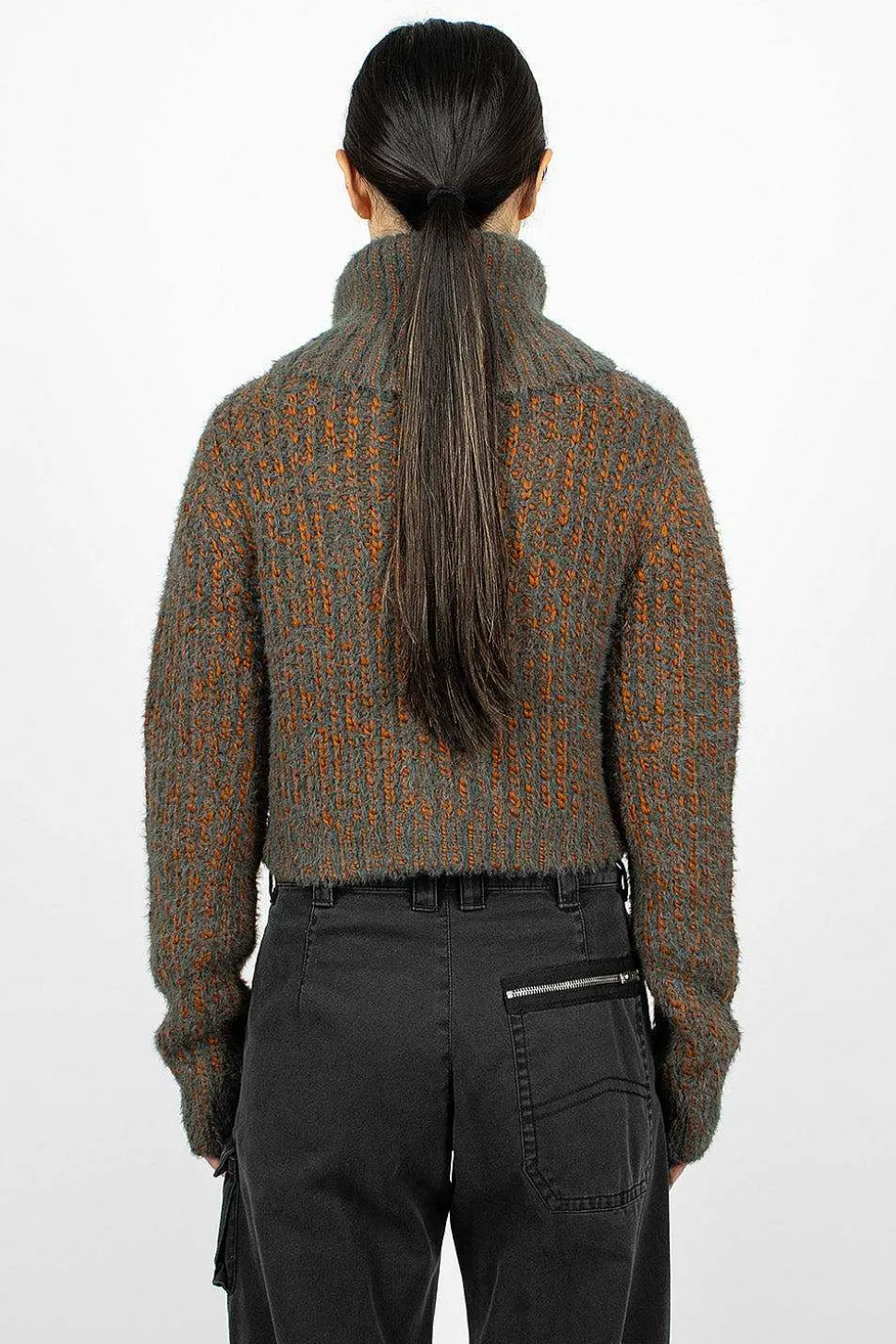Chunky Cardigan Rust/Multi