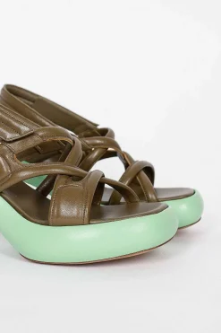 Chunky Sole Heel Green