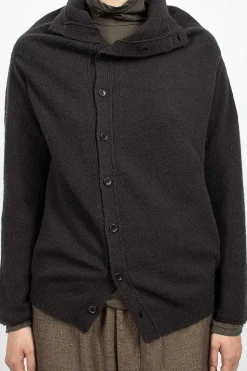 Cocoon Cardigan Brown/Black