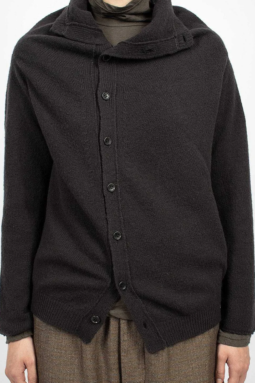 Cocoon Cardigan Brown/Black