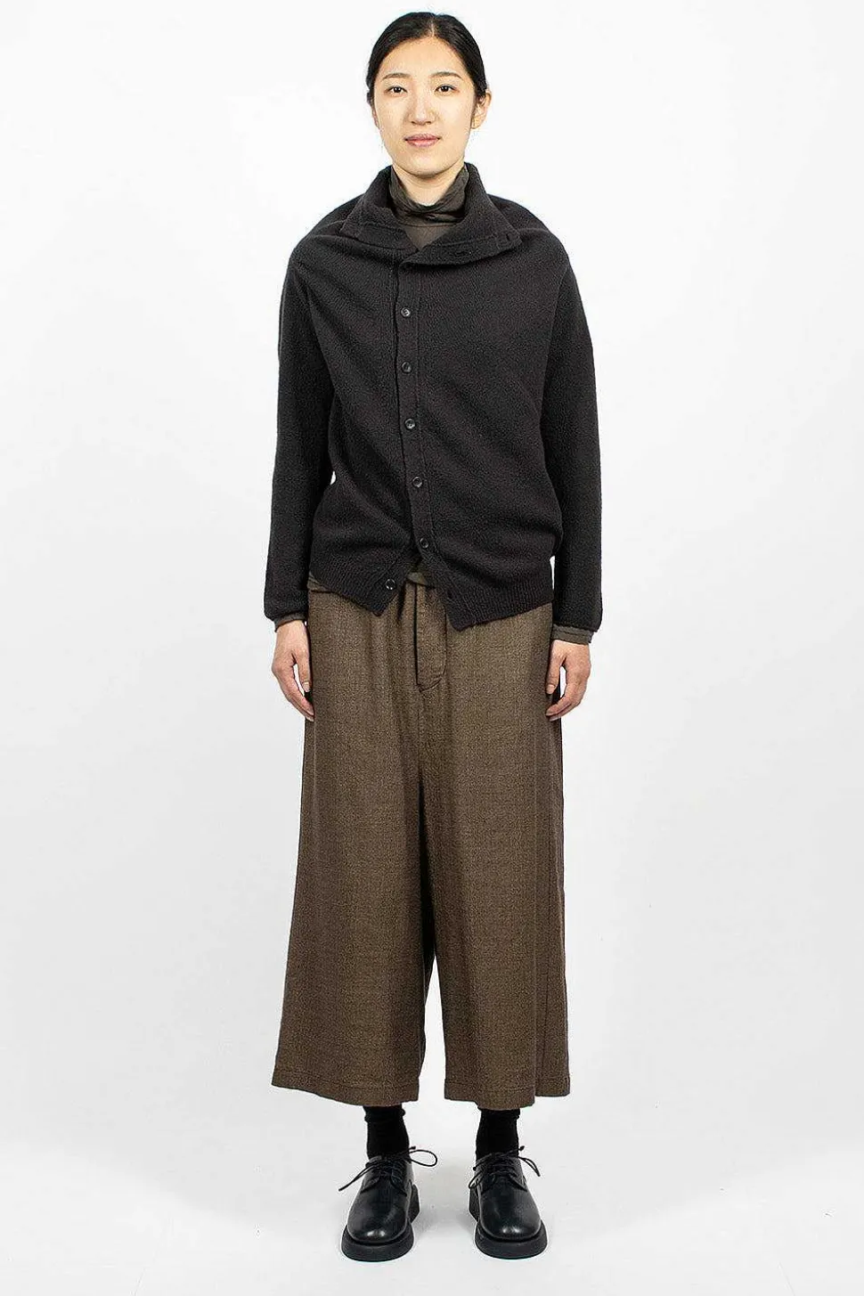 Cocoon Cardigan Brown/Black