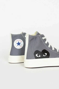 Comme Des Garcons Play X Chuck Taylors 1970's Hi Grey