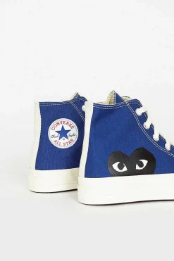 Comme Des Garcons Play X Chuck Taylors 1970's Hi Blue