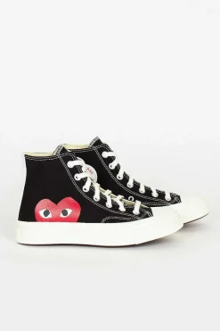 Comme Des Garcons Play X Chuck Taylors 1970's Hi Ox Black