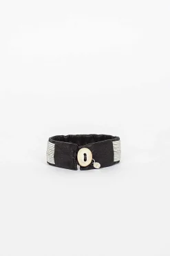 Cplus Lines Black Bracelet