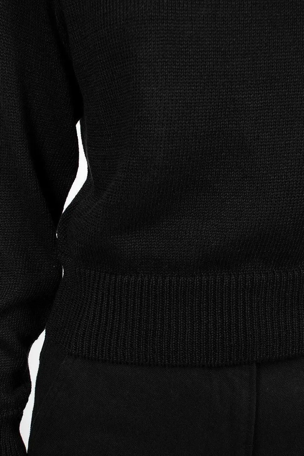Crew Neck Black Linen/Cotton