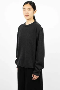 Crew Neck Pullover Heather Black