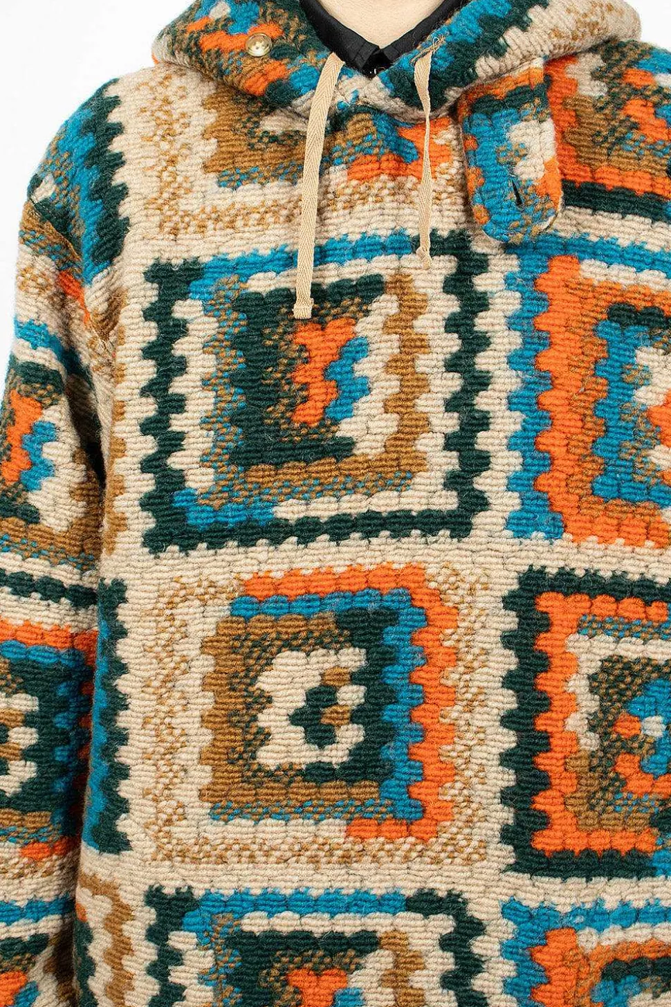 Crochet L/S Hoodie Multi
