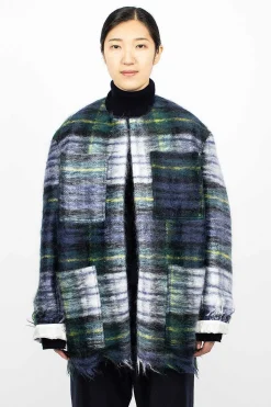 Croft Woven Jacket Green Tartan