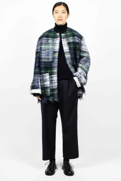 Croft Woven Jacket Green Tartan