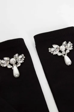 Crystal Cluster Embellished Socks