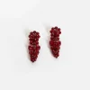 Crystal Earrings Red